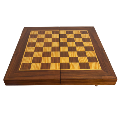 Table Damasquinée d’Échecs et de Backgammon Faite à la Main par Gaby Al Dayeh – Design Classique