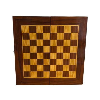 Table Damasquinée d’Échecs et de Backgammon Faite à la Main par Gaby Al Dayeh – Design Classique