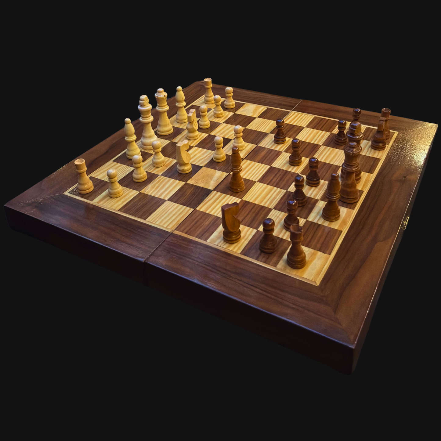 Table Damasquinée d’Échecs et de Backgammon Faite à la Main par Gaby Al Dayeh – Design Classique