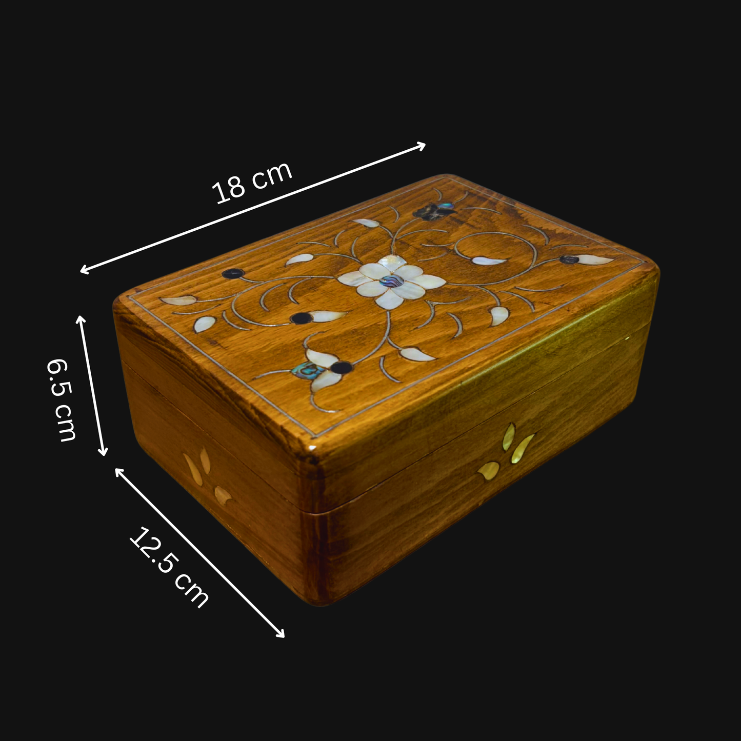 Damasceńska Szkatułka Luksusowa – Masa Perłowa & Aksamit