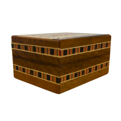 Handcrafted Mosaic Ring Box – Traditional Damascus Art & Velvet Interior