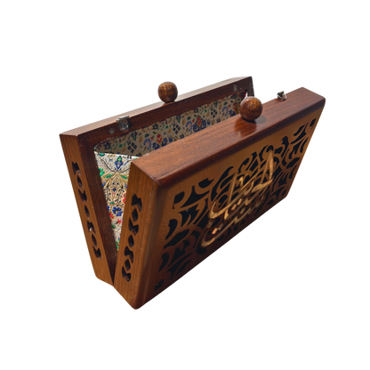 Mother – Clutch de Lujo Damascena con Nácar y Brocado Interior