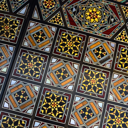 Heritage Chess & Backgammon Set – Damascene Mosaic Craftsmanship